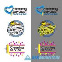 Logos cleaning service and dental clinic