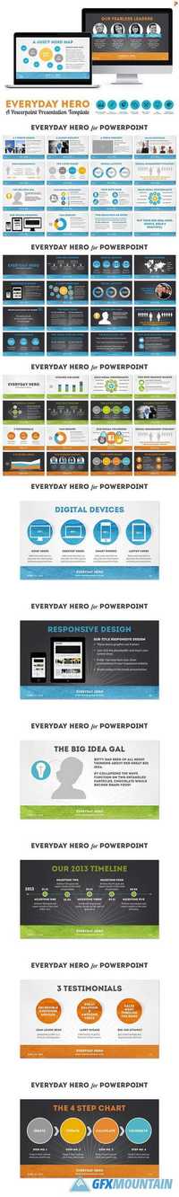 Everyday Hero Powerpoint HD Template 478498