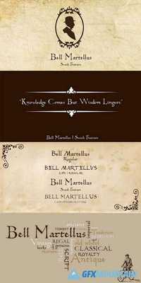 Bell Martellus Font Family $99