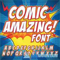 Comic alphabet collection 