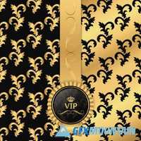 VIP cards black gold
