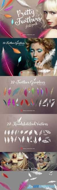 Pretty Feathers Art Pack 486353