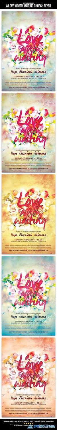 Graphicriver - A Love Worth Waiting Church Flyer 14401699
