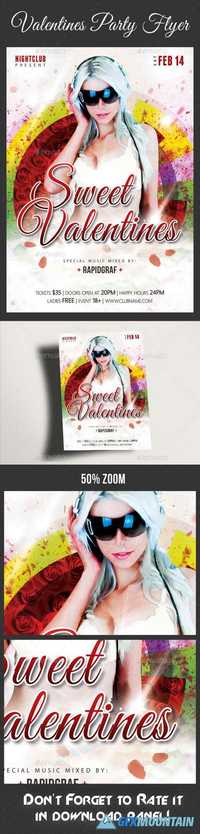 Graphicriver - Valentines Day Party Flyer Template 02 10343721
