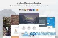 5 Email templates bundle - CM 492521