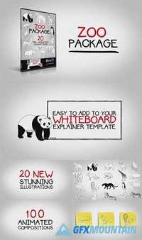 Whiteboard Zoo Character Package