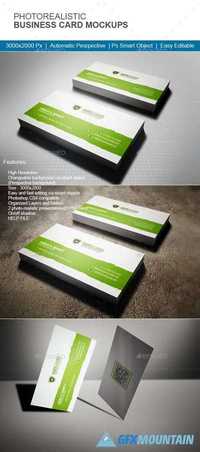 GraphicRiver - Photorealistic Business Card Mock-Up 11465057