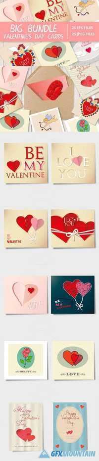Valentine's Day Cute Cards Bundle 507635