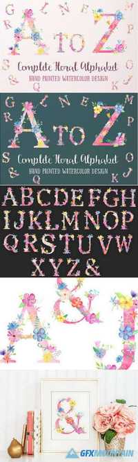 Pink Floral Alphabet A to Z 507703