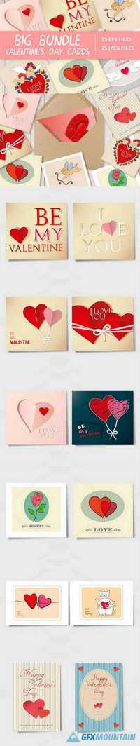 Valentine's Day Cute Cards Bundle 507635