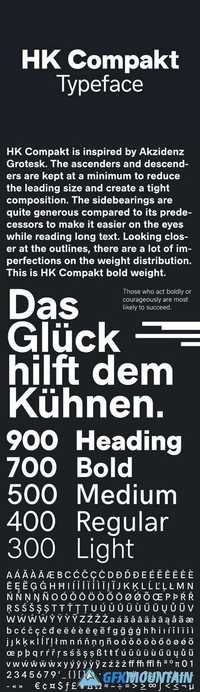 HK Compakt Typeface