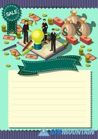 Infographic money equipment concept 2