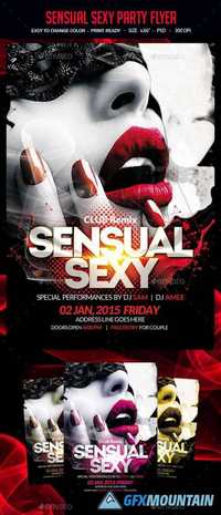 Sensual Sexy Party Flyer 12837822