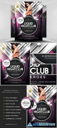 Liquid Nightclub Flyer