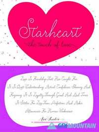 Starheart Script Font 514644