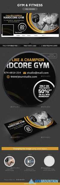Gym & Fitness Facebook Cover 14704082