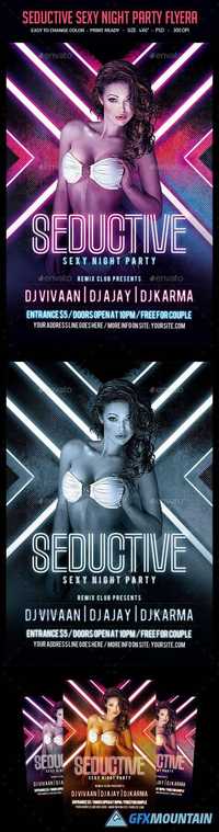 Seductive Sexy Night Party Flyer 12797188