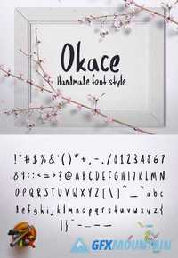 Okace – the hand drawn font