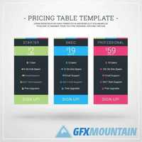Banner for Pricing Table for Websites and Applications