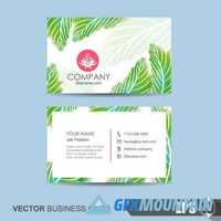 Voucher and business card template