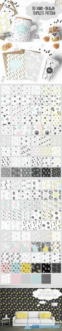 110 Hand-Drawn Geometric Patterns 534944