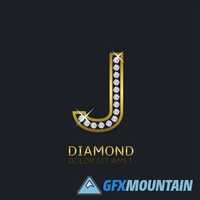 Golden Diamond Letters