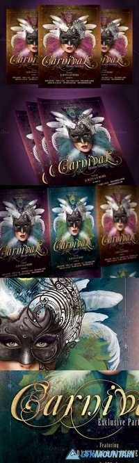 Carnival Mask Party Flyer 481763
