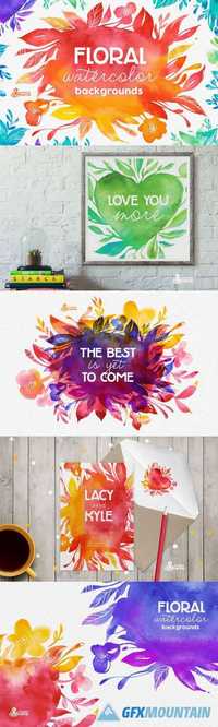 Floral Watercolor Backgrounds 527145