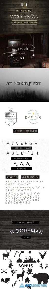 Woodsman Typeface