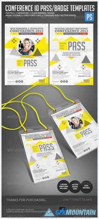 Conference Expo & Corporate Pass ID Badge 4888884