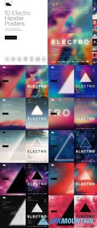 Electro Hipster Party Posters 515393