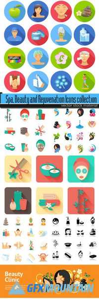 Spa, Beauty and Rejuvenation Icons collection