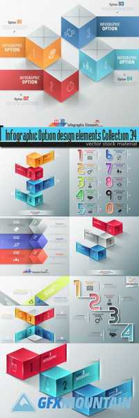 Infographic Option design elements Collection 34