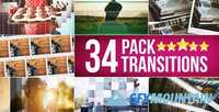 Videohive 34 Transitions Pack 14637222