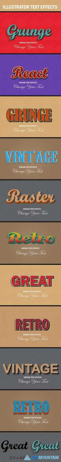 Retro Vintage Text Effects 11304957