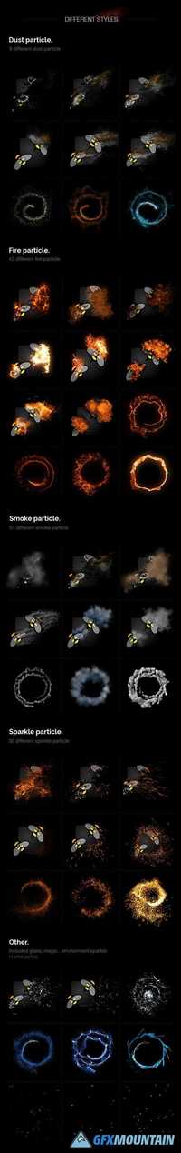 Videohive FX Particle Builder | Fire Dust Smoke Particular Presets 14664200