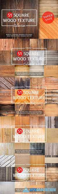 51 Square Wood Texture Vol 1 557781