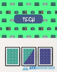 Tech icon pattern - CM 551734