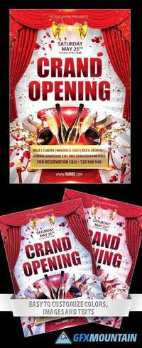 Grand opening Flyer PSD Template
