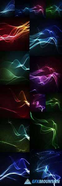 3D Illuminated Neon Digital Wave