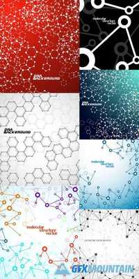 Molecule Structure Abstract Background