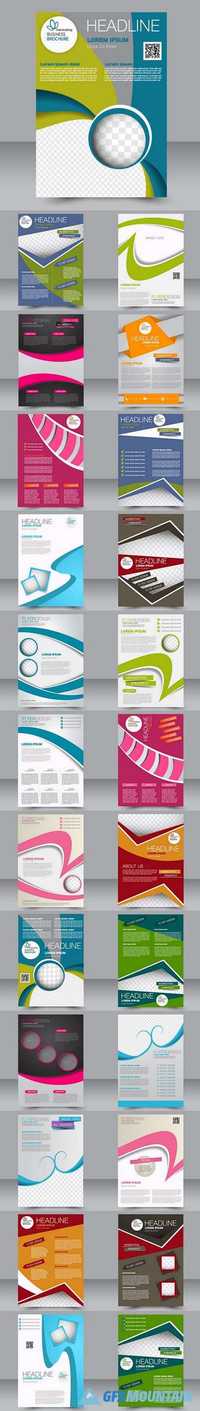 Business brochure template flyer magazine