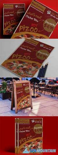 Retro Pizza Flyer for Restaurant 577358