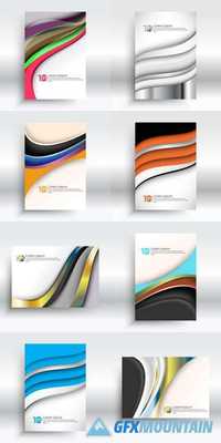 Wave Shape Elements Corporate Abstract Design
