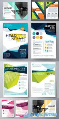 Abstract Vector Brochure Flyer Design template in A4 Size
