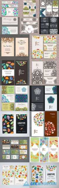Set of Vector Design Templates - Brochures in Random Colorful Style