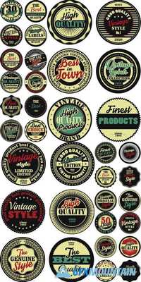 Premium Quality Retro Badges Collection