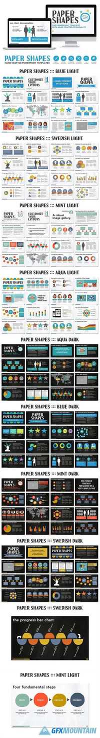 Paper Shapes Powerpoint Presentation 589811