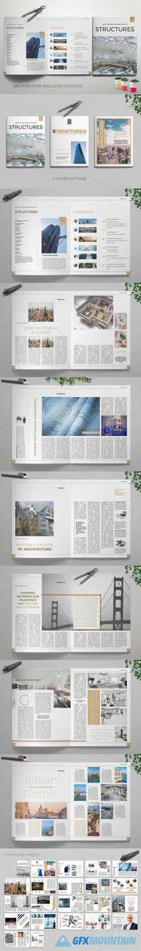 Structures Magazine InDesign template 592678