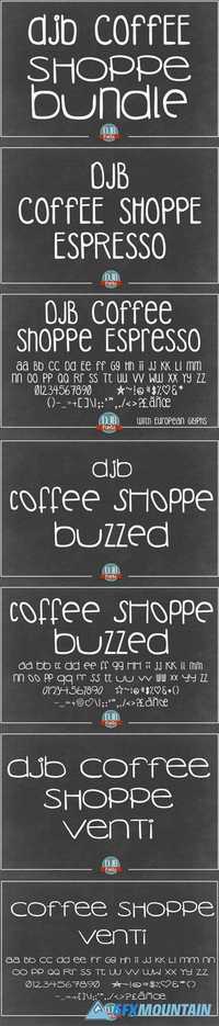  DJB Coffee Shoppe Fonts Bundle